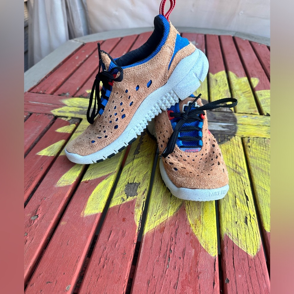 🤎♥️💙🏃♀️🏃♂️NIKE FREE RUN TRAIL DARK RUSSET RED RUNNING SHOES - Picture 3 of 16